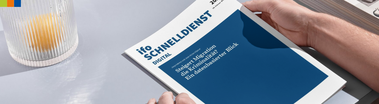 Infografik zur ifo-Studie: Migration und Kriminalität – Datenbasierte Analyse zeigt keinen Anstieg der Kriminalität durch Zuwanderung
