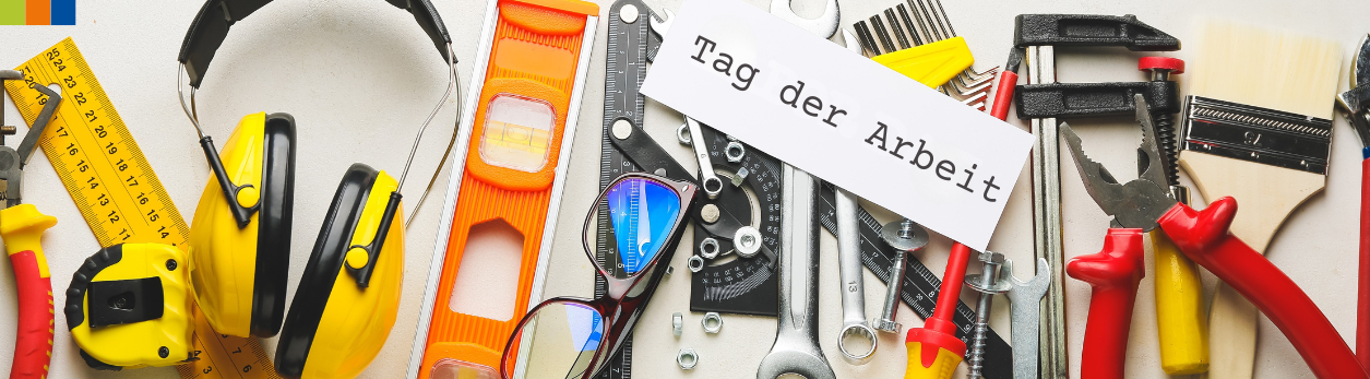 Symbolbild für Fachkräftemangel: Verschiedenes Werkzeug als Metapher für benötigte Qualifikationen und Kompetenzen auf dem Arbeitsmarkt